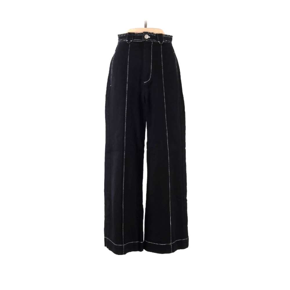 BDG Urban Outfitters Black pants white stitching 26 wide leg